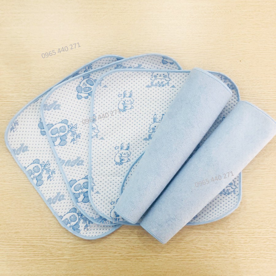 [KHUYẾN MẠI SOCK] Tấm lót chống thấm cho bé - 4 lớp - kích thước 30 x 30 cm - hàng Việt Nam xuất khẩu -  loại 1