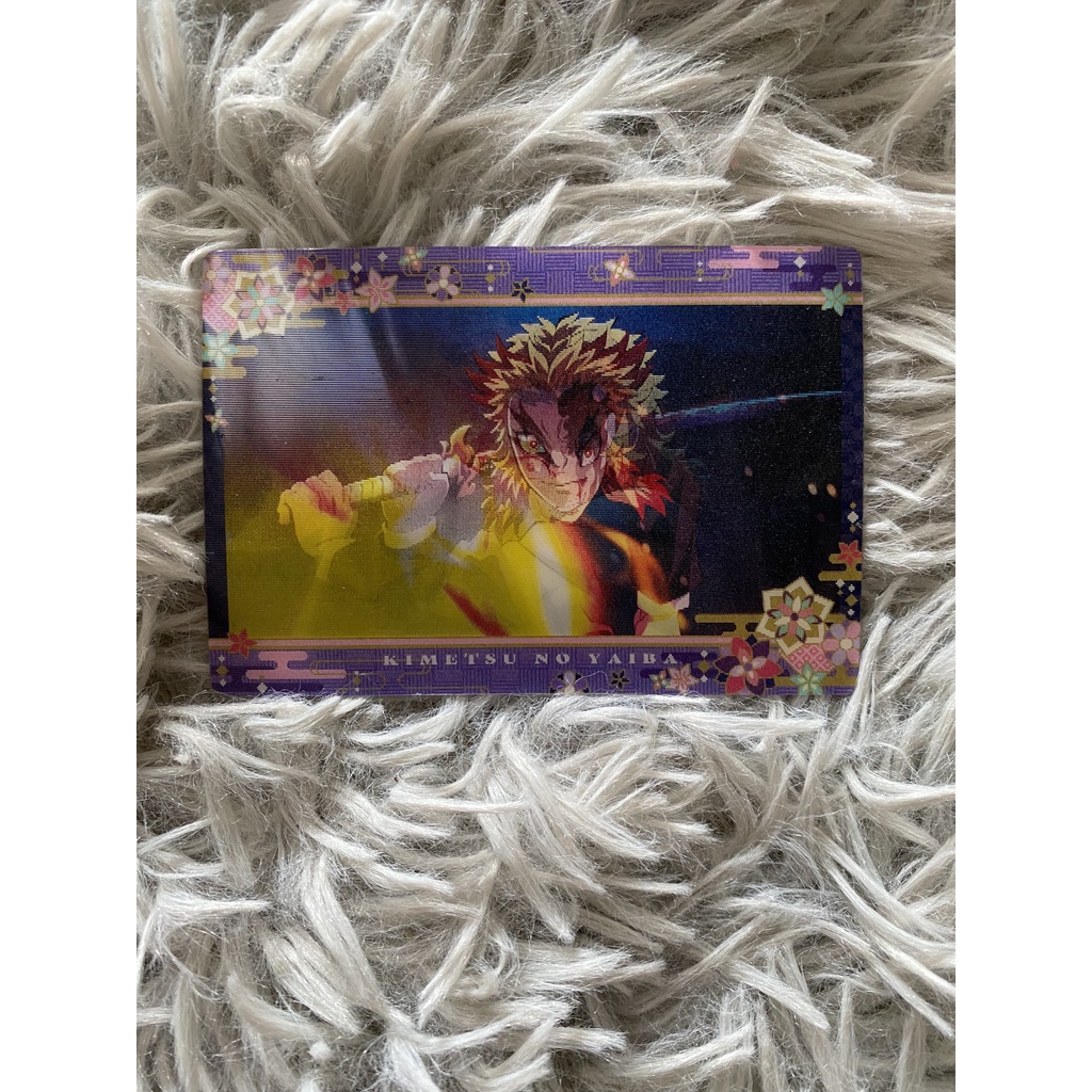 HÀNG CHÍNH HÃNG NGUỒN NHẬT - CÓ SẴN - Thẻ Bo góc KNY - Card Lenti Kimetsu No Yaiba - Goods Anime KNY - VVCG6