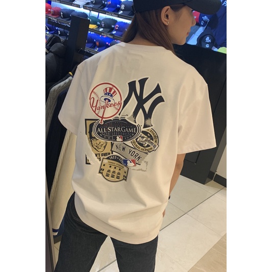Áo Thun Tay Ngắn Dáng Rộng In Chữ Newera New York Phong Cách Hàn Quốc Thời Trang Mùa Hè Cho Nam Và Nữ