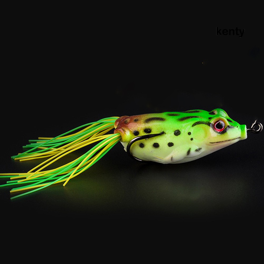 Ktt KT☀Mồi Câu Cá Nhân Tạo Hình Con Ếch Mềm 6cm 12g