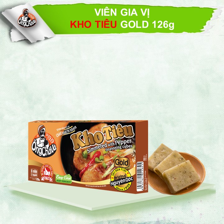 Viên Gia Vị Kho Tiêu Ông Chà Và Gold 126gr (Simmered with Pepper Seasoning Cubes)