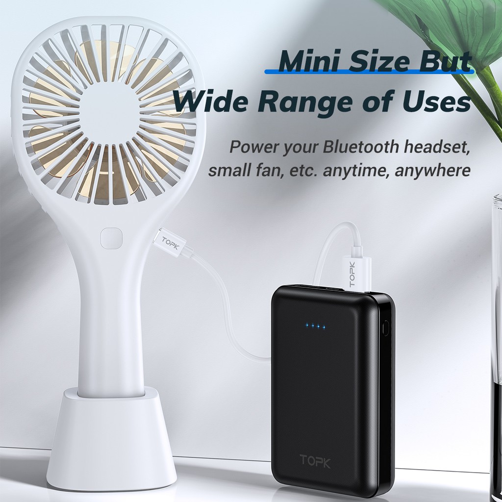 [Mã ELMALL8 giảm 8% đơn 500K] Sạc dự phòng hiệu TOPK 10000 mAh có 2 cổng sạc usb chính hãng | BigBuy360 - bigbuy360.vn