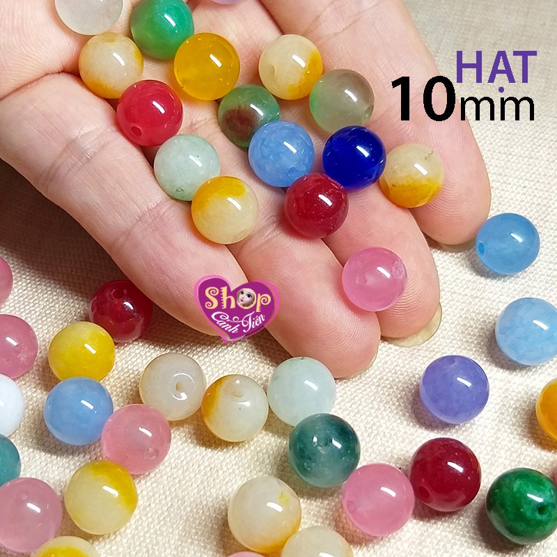 Gói hạt Đá Tròn Nhiều màu 6-10mm làm Vòng thủ công (tiếp theo)