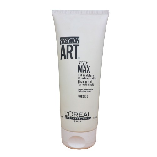 Gel tạo kiểu, định hình siêu cứng Loreal Tecni Art Fix Max Force 6 Extra Hold Shaping 200ml