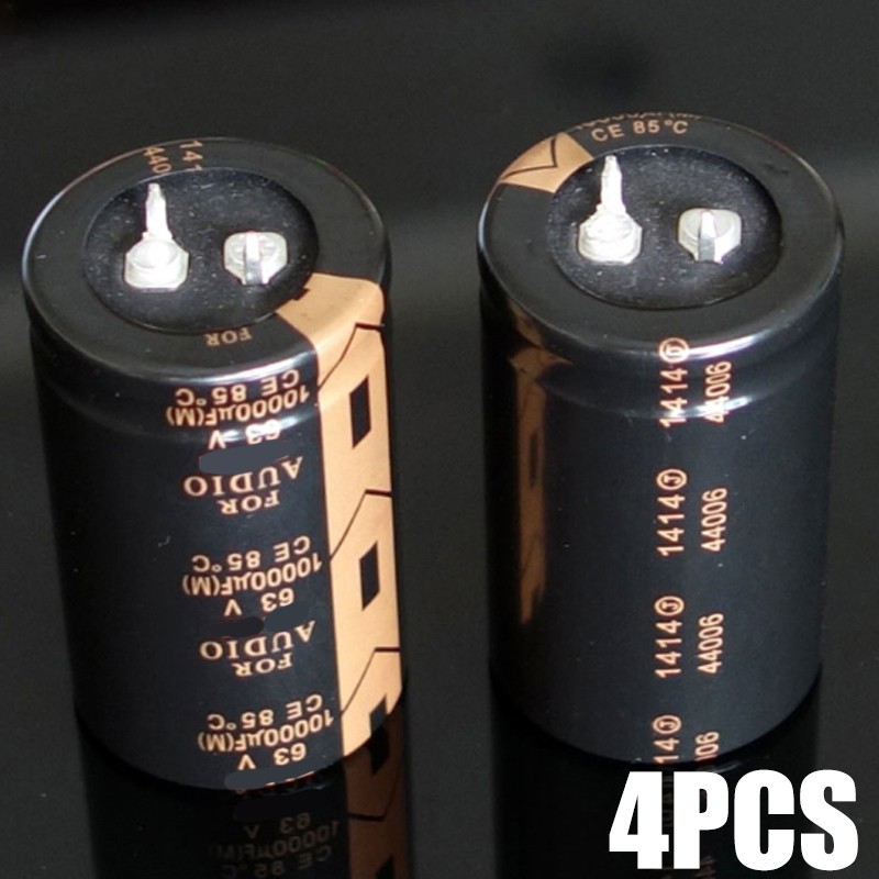 4 Tụ Điện Phân Thay Thế Cho ELNA AUDIO 63V 10000UF 30 * 50mm
