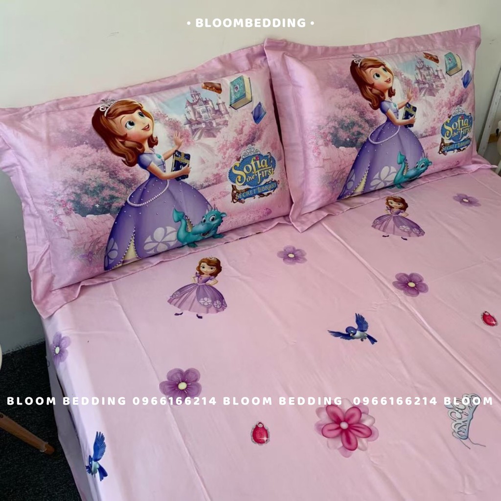 Bộ Chăn Ga Gối Disney 4 Món cho bé - Công chúa Sofia