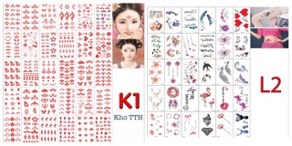 30 tấm tato mini dán hơn 1000 mẫu