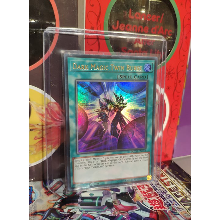 Lá bài thẻ bài Yugioh Dark Magic Twin Burst – Ultra Rare - Tặng bọc bài nhựa bảo quản