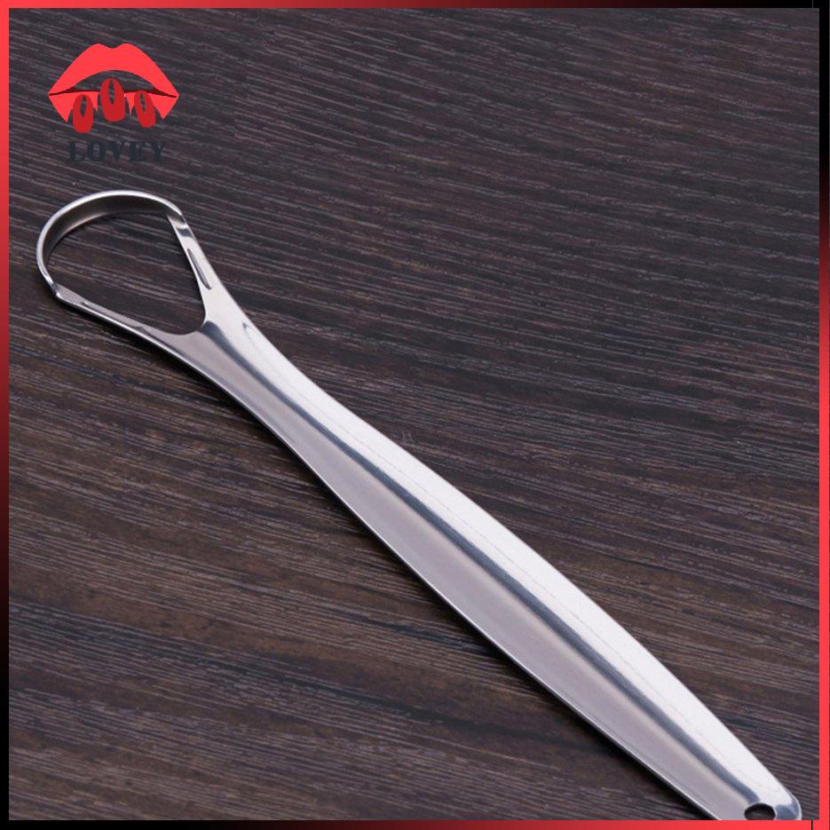 lovey★Stainless Steel Tongue Cleaning Tongue Scraper Tongue Fur Cleaner Tongue Brush