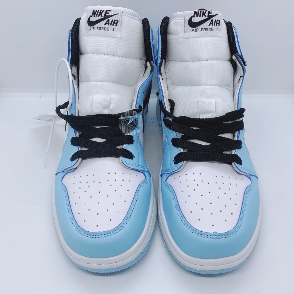 Giày Thể Thao Nam Nữ Sneaker Air Jordan 1 Cổ Cao University Blue Full Size | BigBuy360 - bigbuy360.vn