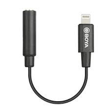 BOYA BY-K3 cap zin chuyển đổi cổng Lightning(Apple) sang cổng chân tròn 3.5mm(TRRS)