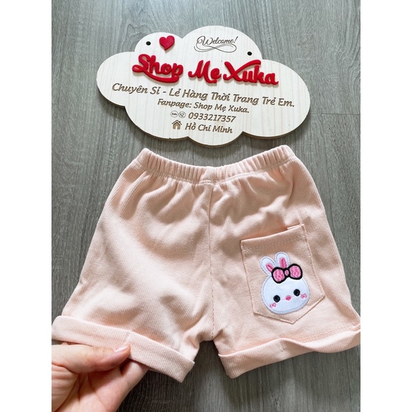 Quần short thun đùi bé trai bé gái