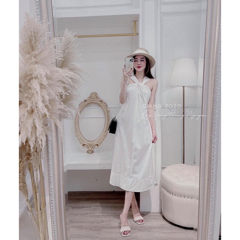 [Mã FAGREEN245 giảm 10% tối đa 30K đơn 99K] Đầm maxi cổ yếm dáng suông hàng đẹp chất mềm⚡️2 màu ảnh thật | BigBuy360 - bigbuy360.vn