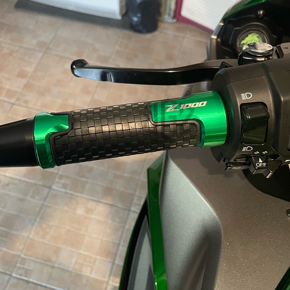 Vỏ bọc tay lái xe mô tô bằng cao su thời trang cho Kawasaki Z1000 Z100Sx