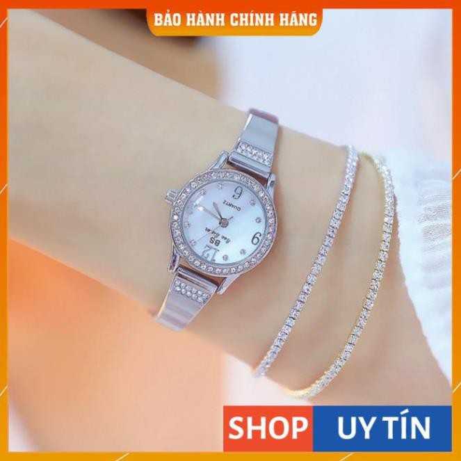 Đồng hồ nữ Bee Sister 1351 hàng chính hãng dây kim loại lắc tay