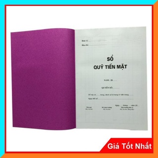 Sổ Quỹ Tiền Mặt A4 - Dùng Cho Thủ Quỹ,Lưu Thông Tin Về Tình Hình Thu, Chi -Thích Hợp Sử Dụng Cho Doanh Nghiệp, Nhà Nước