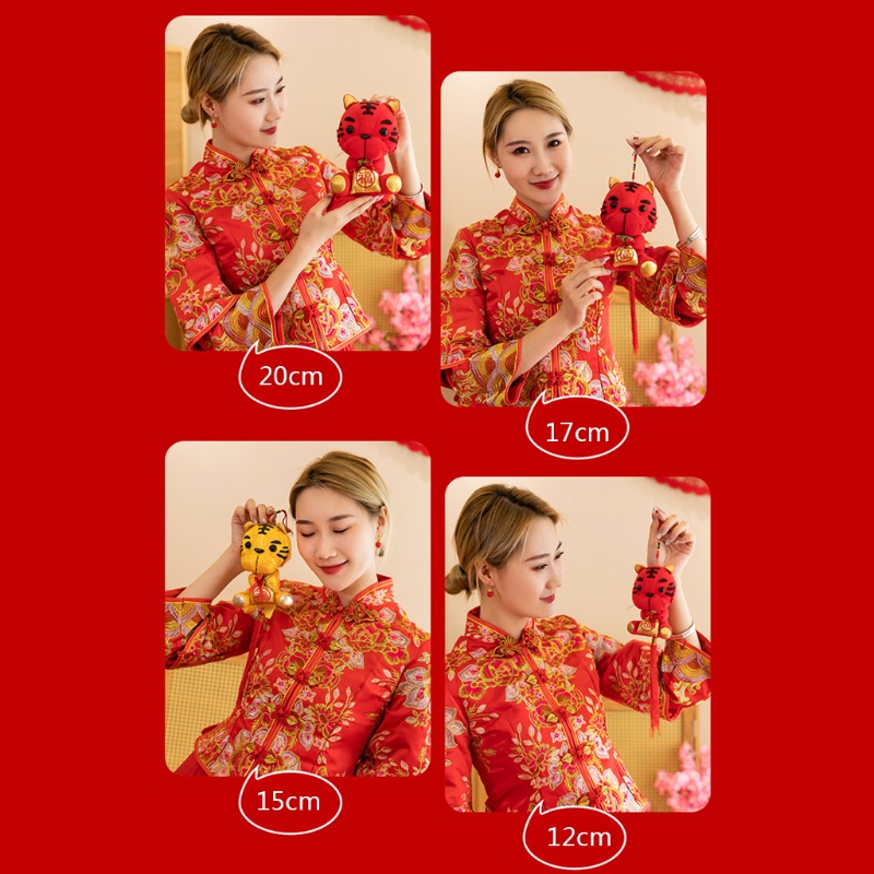 Thú Nhồi Bông Hình Con Hổ Trang Trí Năm Mới 2022