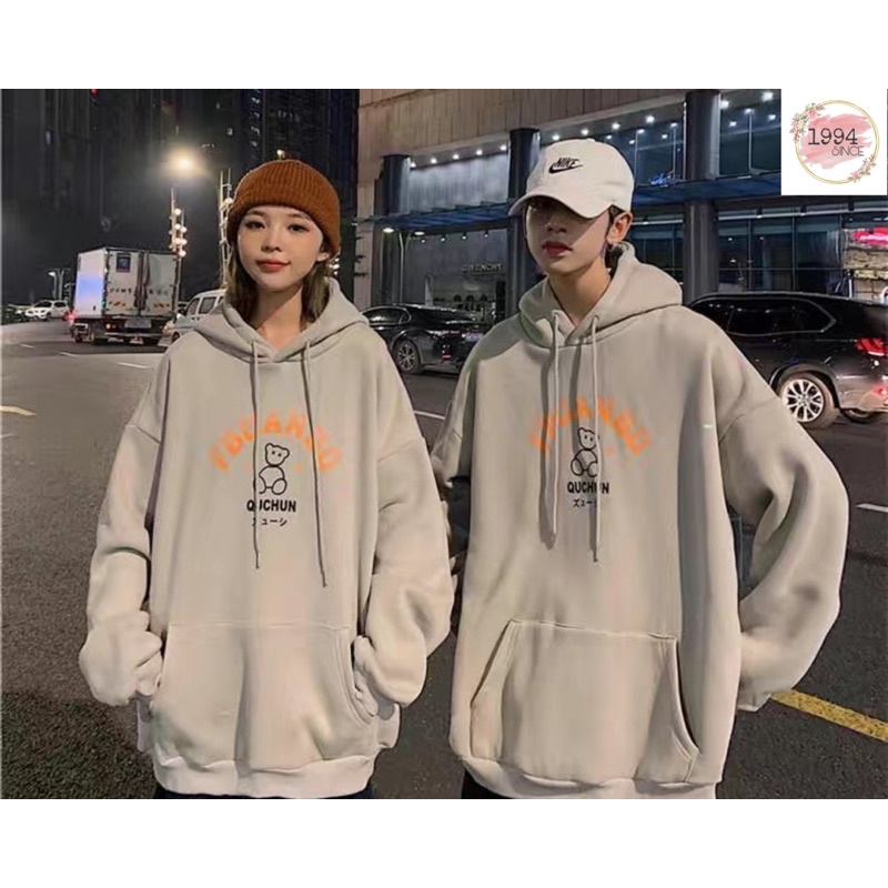 Áo Hoodie nam nữ unisex, Áo nỉ bông gấuu mũ 2 lớp dày dặn phom rộng phong cách hàn quốc mặc đôi nhóm đẹp | BigBuy360 - bigbuy360.vn