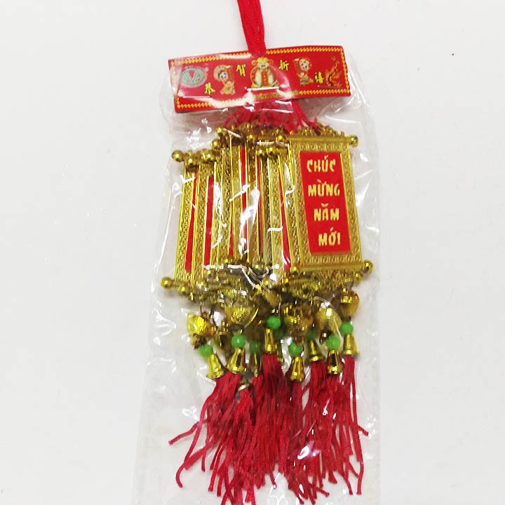 Combo 10 thẻ bài treo cây mai cây đào trang trí Tết (có 4 mẫu)