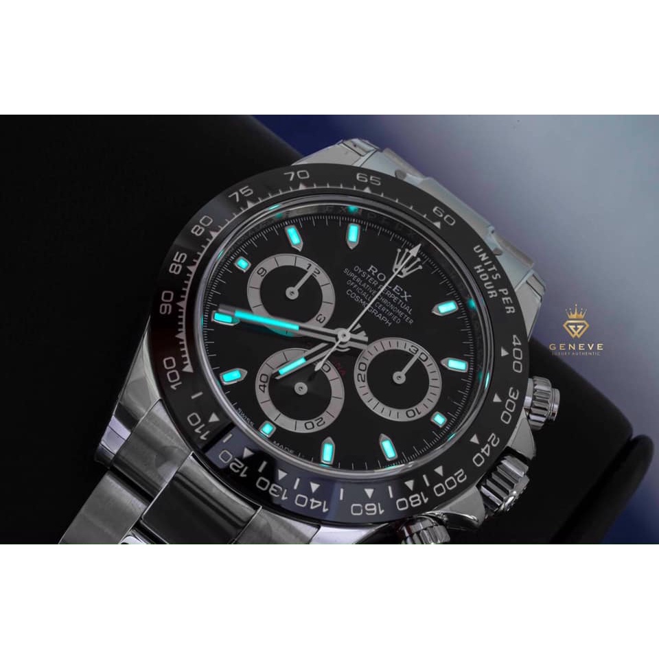 Đồng hồ Nam Rolex 6kim dây kim loại máy nhật dòng cơ Automatic size 40mm mặt đen