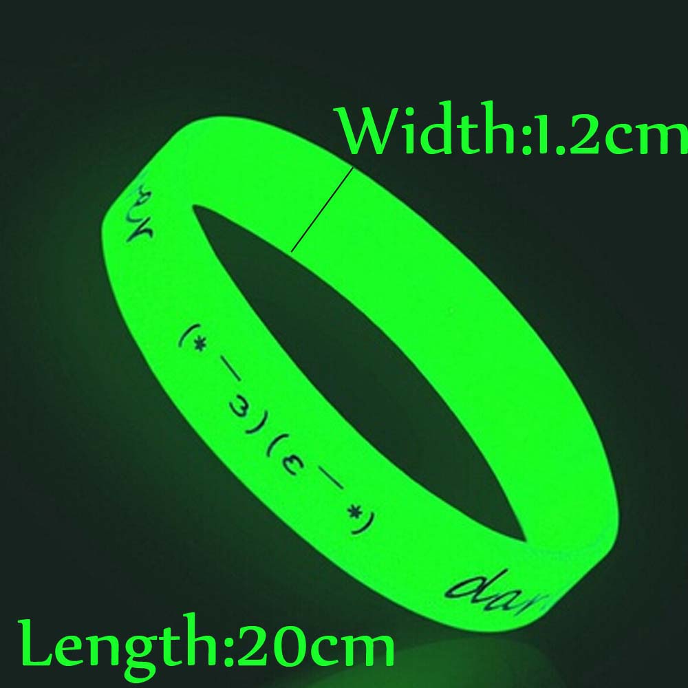 Set 1 / 5 / 10 Vòng Tay Silicon Phát Quang Dành Cho Cả Nam Và Nữ