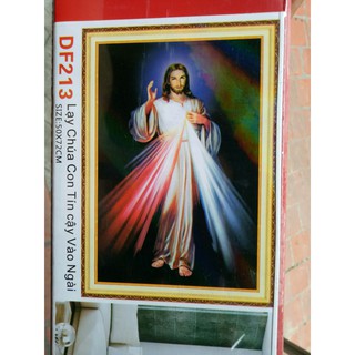 Tranh đính đá chúa jesu T213 50x72cm chưa đính