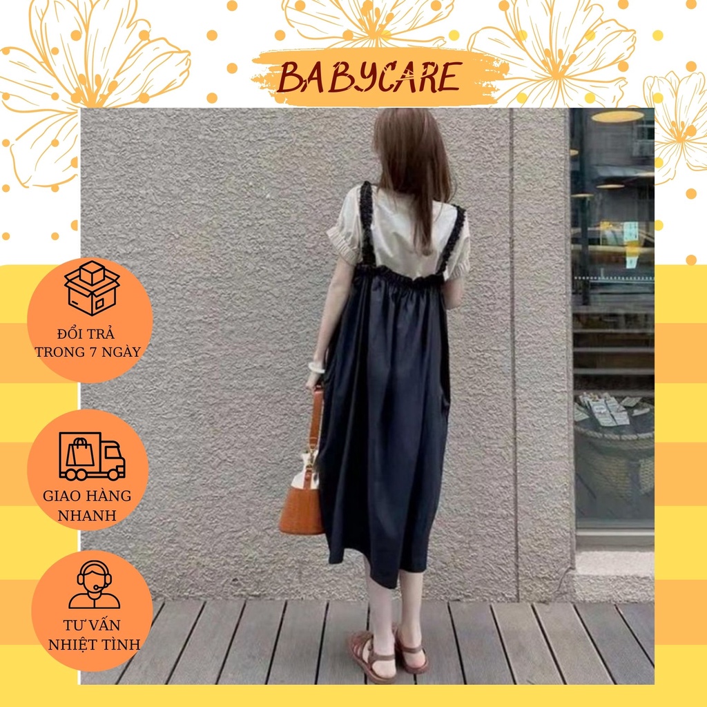 SÉT VÁY BẦU YẾM CHUN ĐẸP HIT HOT MÙA HÈ- ĐẦM BẦU YẾM XINH CỘC TAY TRẺ TRUNG DÁNG MAXI