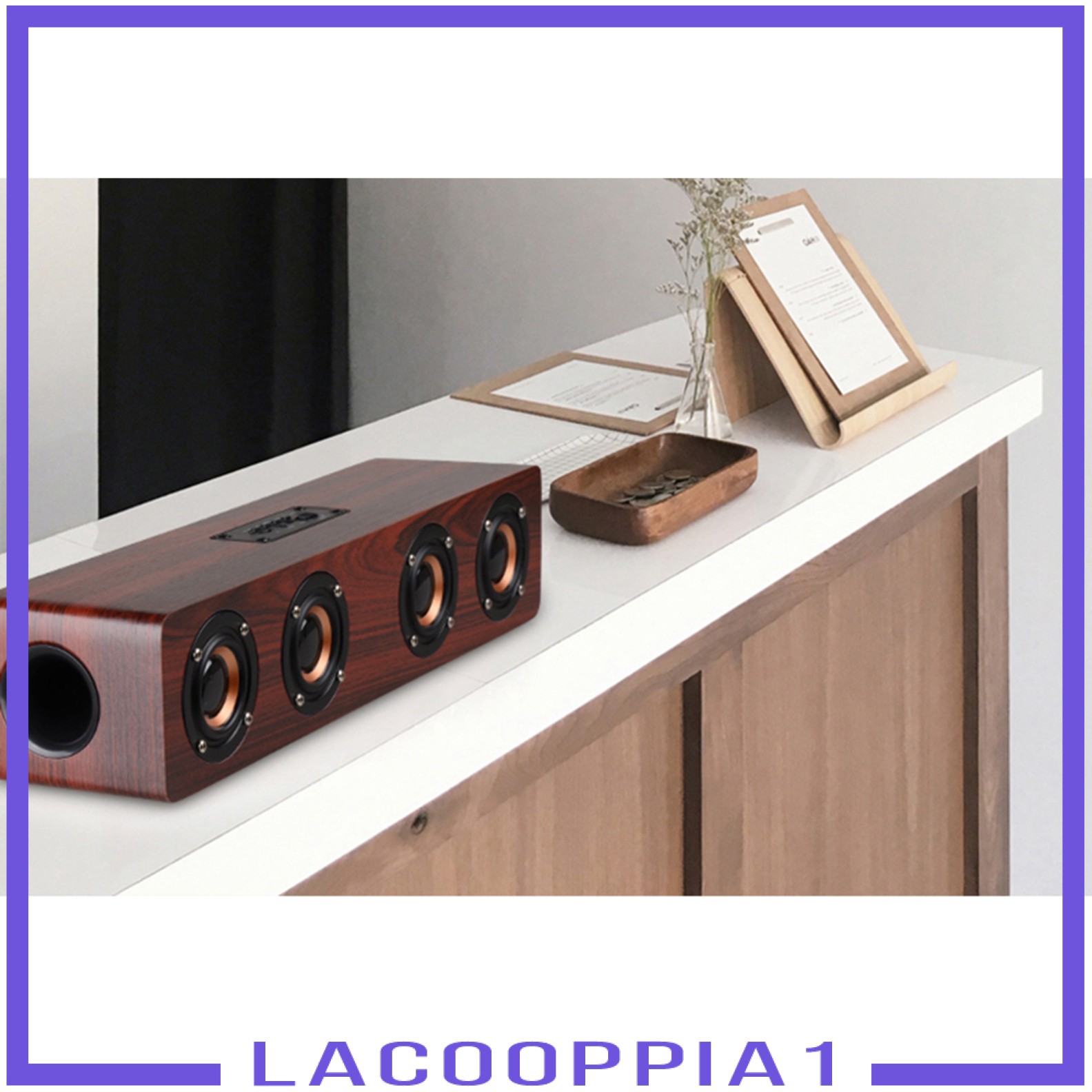 Loa Bluetooth Lapopopia1 Bằng Gỗ Âm Thanh Siêu Mạnh Kích Thước 380mm