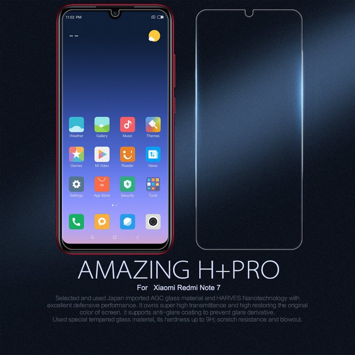 Cường lực Redmi Note 7 Nillkin H+ Pro