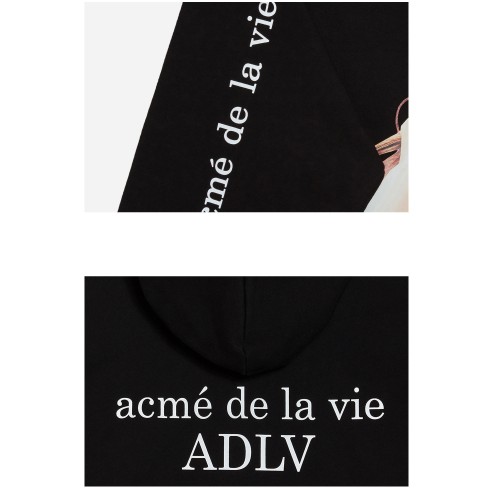 ÁO KHOÁC CÓ MŨ ADLV BABY FACE HOODIE BLACK DONUT 4