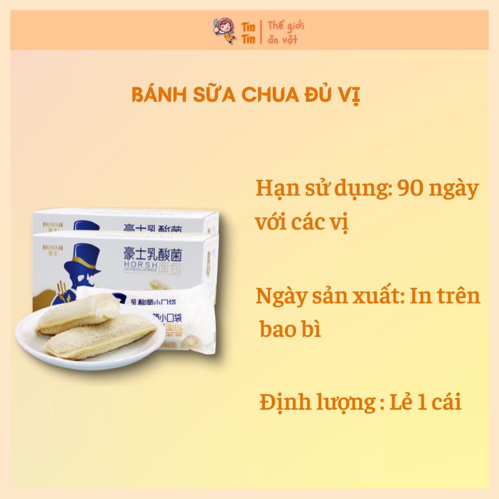 Combo 0.5kg bánh sữa chua Horsh Ông già Đài Loan Date mới