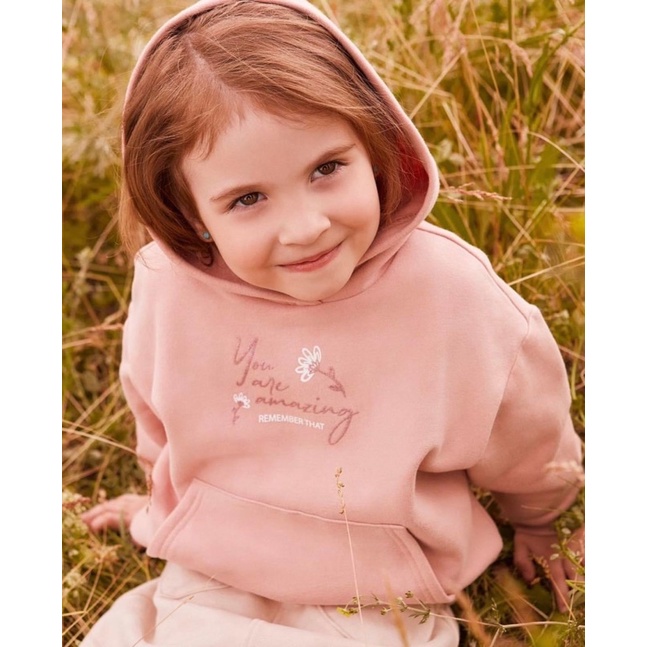 Áo Nỉ Hoodie Bé Gái In Chữ GJ