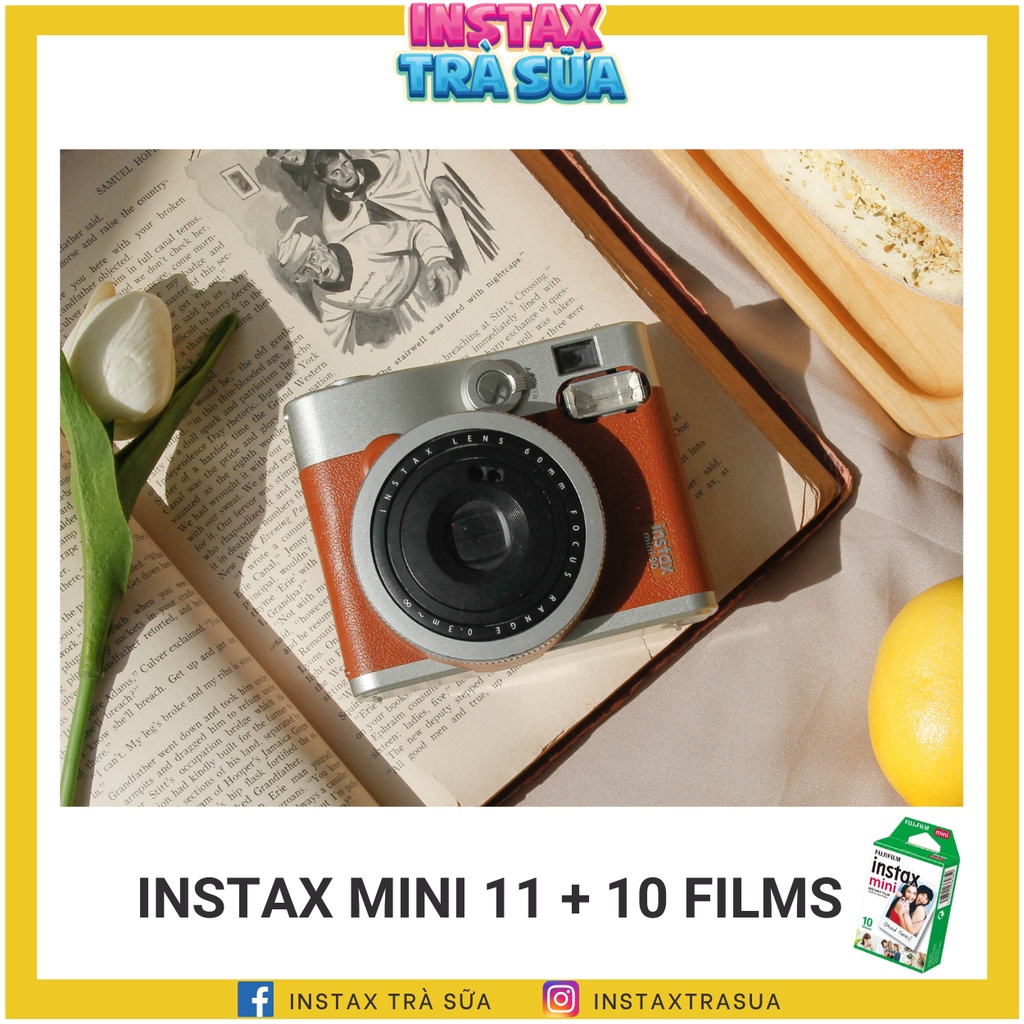 MÁY ẢNH LẤY LIỀN INSTAX MINI 90 - TẶNG KÈM 10 FILM - CHÍNH HÃNG FUJIFILM