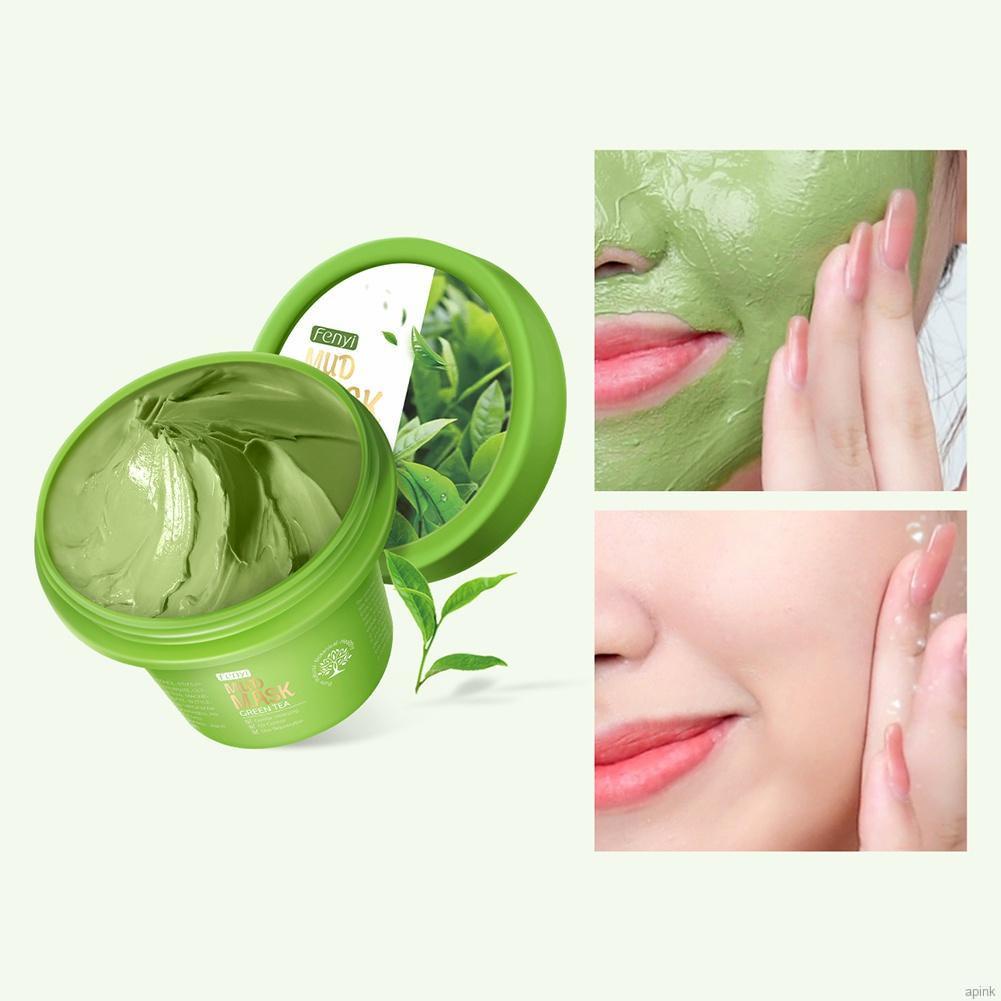 Mặt nạ bùn trà xanh dưỡng ẩm kiềm dầu loại bỏ mụn đầu đen 40g