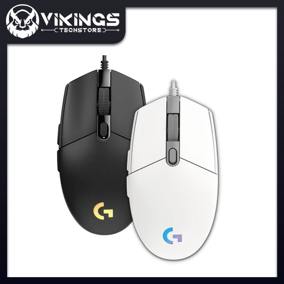 【Chuột máy tính】Chuột Logitech G102 Lightsync Gen 2 Trắng/Đen