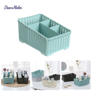 Giỏ đựng đồ trang điểm kiểu đan mây đa năng