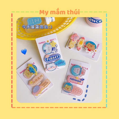 🥥Set 3 kẹp dễ thương🥥