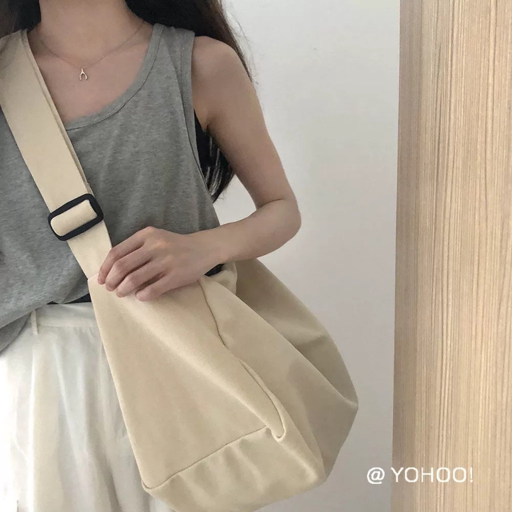 TÚI TOTE ĐEO CHÉO TRỐNG SIU TO CÓ KHÓA KÉO & TÚI CON VẢI CANVAS PHONG CÁCH ULZZANG ĐỂ ĐƯỢC SÁCH ĐỒ THOẢI MÁI CVTR05 | BigBuy360 - bigbuy360.vn