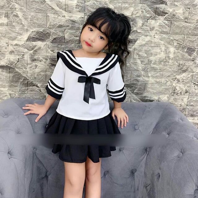 Đầm thuỷ thủ cho bé (ảnh thật)