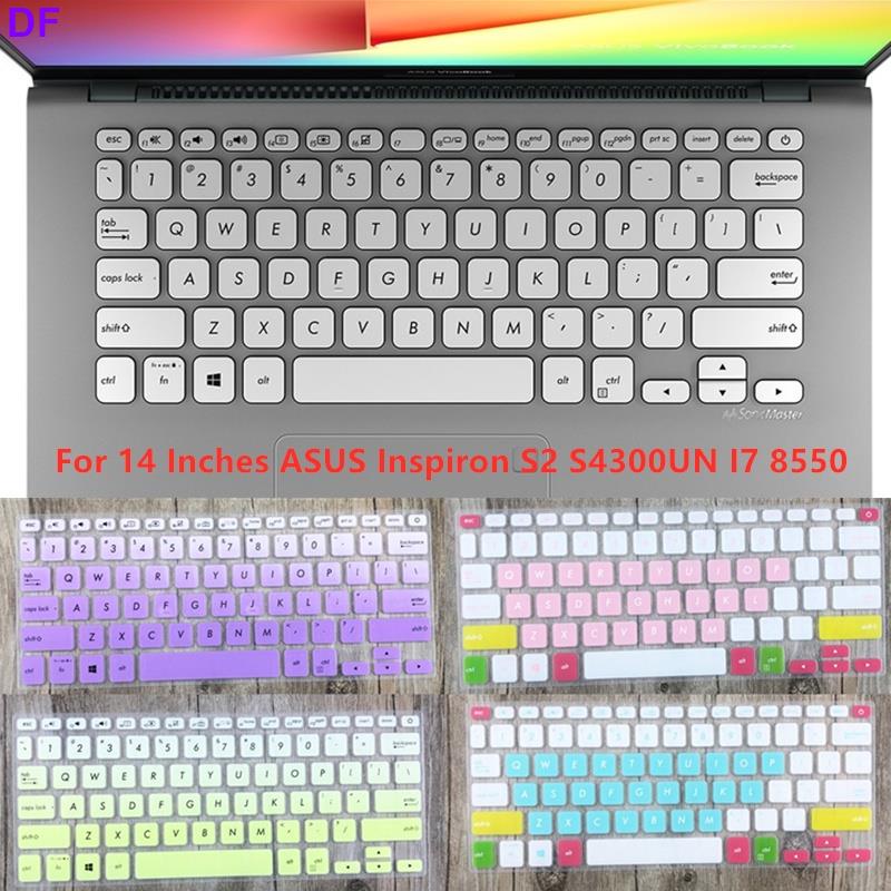 Miếng Dán Bàn Phím Silicon Mềm Siêu Mỏng Cho Asus Inspiron S2 S4300Un I7 85500 DF.14 Inch