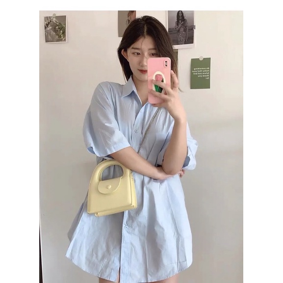 M41_Túi Xách Da PU Vuông DIY Handmade