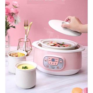 NỒI NẤU CHÁO,NINH,HẦM,HẤP CÁCH THỦY LOTOR 1.2L (Có 3 nồi sứ)