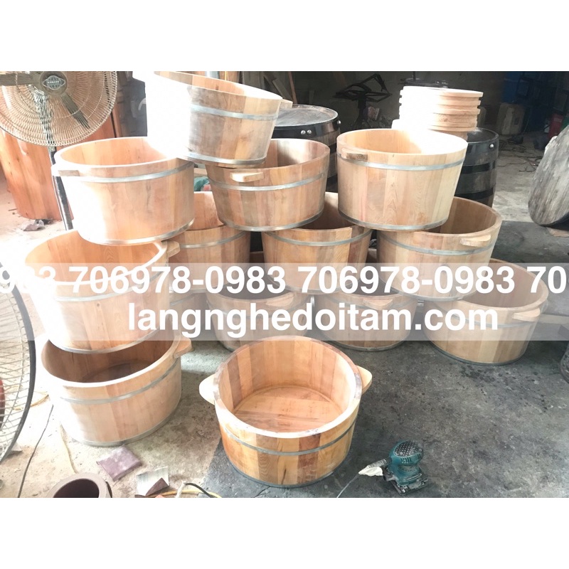 Chậu gỗ ngâm xông phụ khoa gỗ nhập loại 1