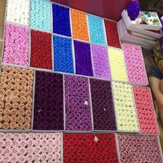 Combo 100 đầu bông hoa sáp đủ mầu