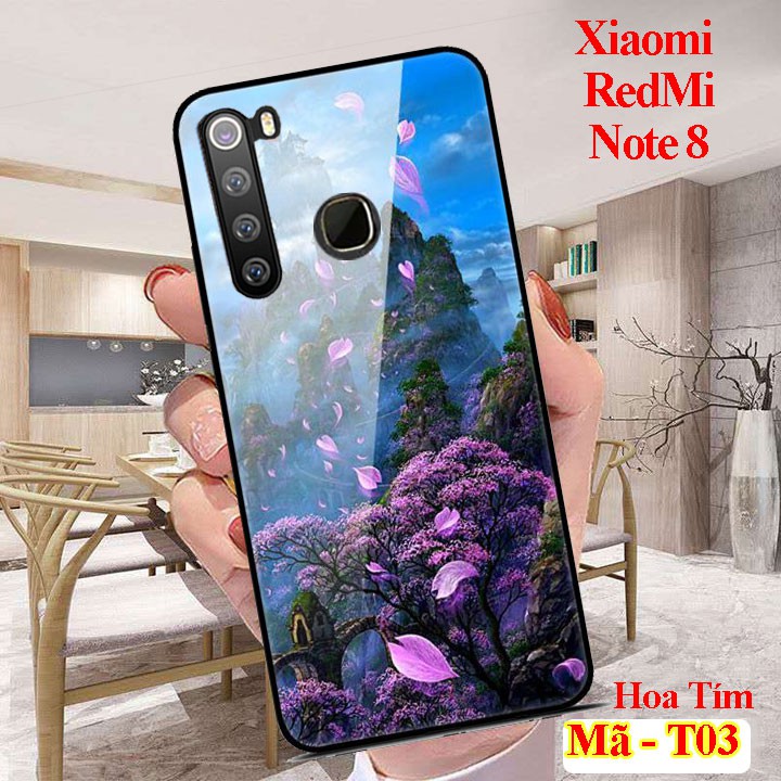 Ốp lưng Xiaomi Redmi Note 8 ốp điện th0ại mặt lưng kính KÍNH IN HÌNH chống trầy xước, đẹp, cao cấp