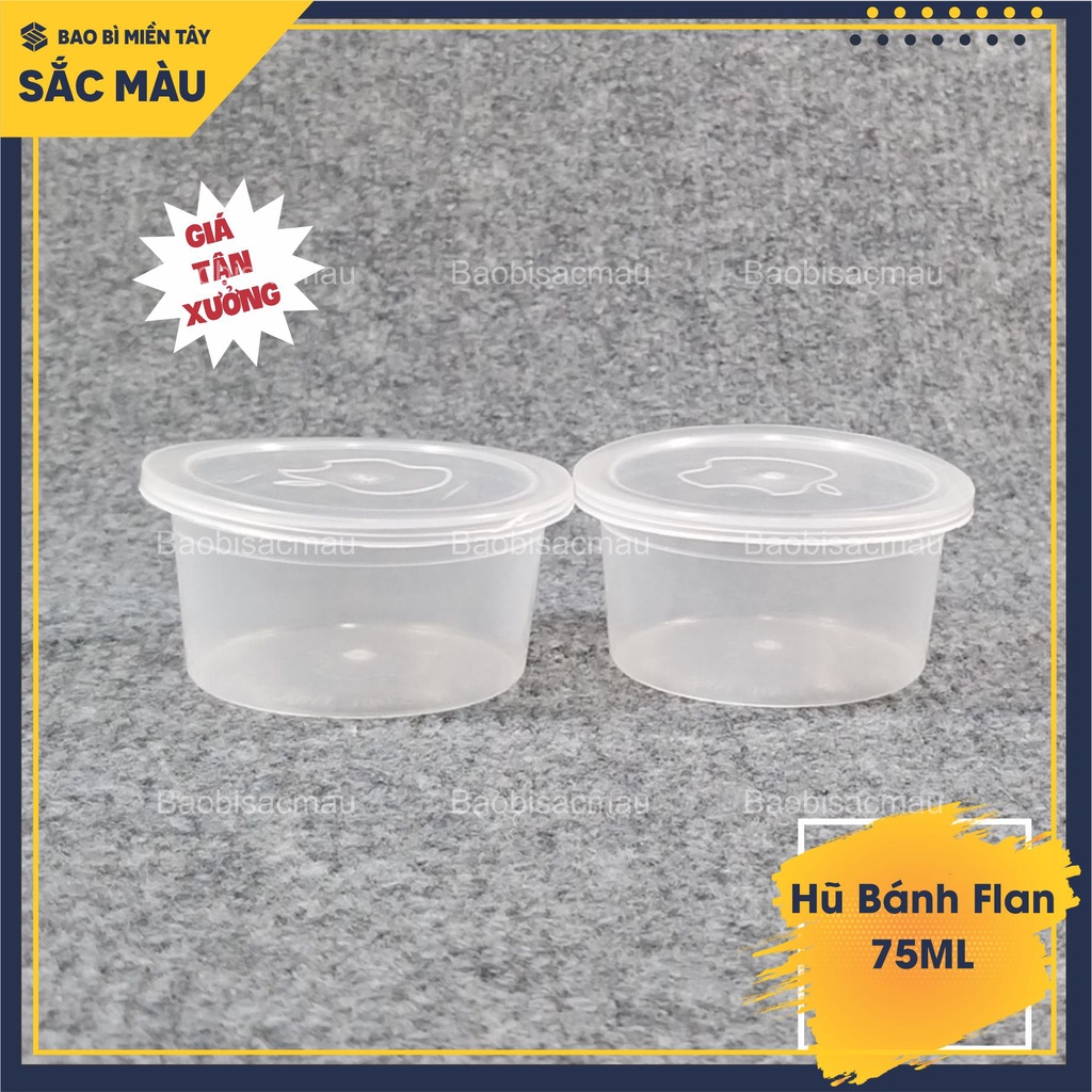 100 Hũ bánh flan, rau câu 30ml - 50ML có nắp