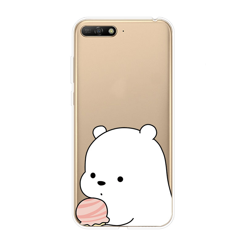 Ốp Lưng TPU Mềm Huawei Y6 II Y6 2017 Prime 2018 Y6 Pro 2019Ba con gấu trần 1