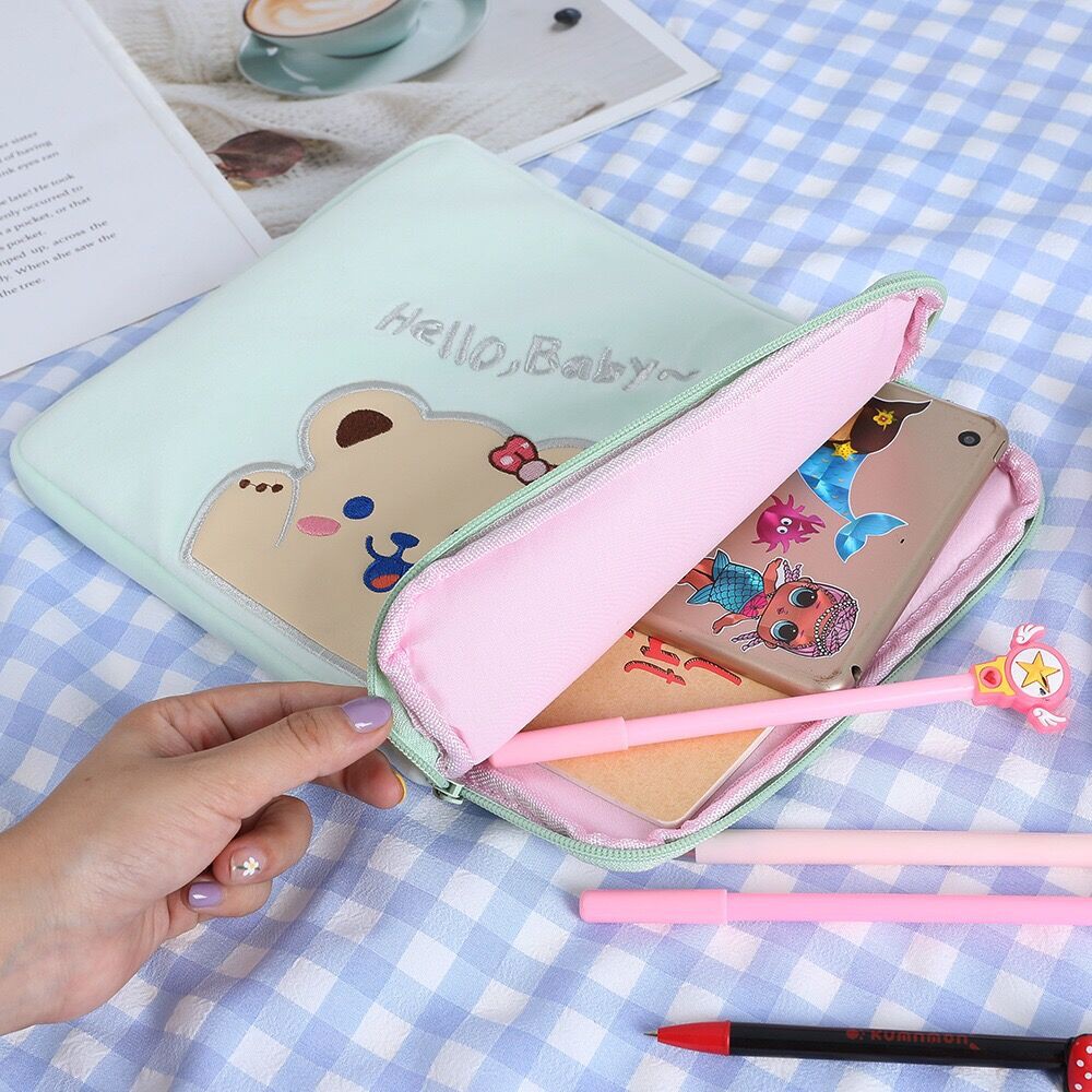 Bentoy Milkjoy Hộp đựng máy tính xách tay hình gấu dễ thương - ipad 11 10.5 10.2 inch | BigBuy360 - bigbuy360.vn
