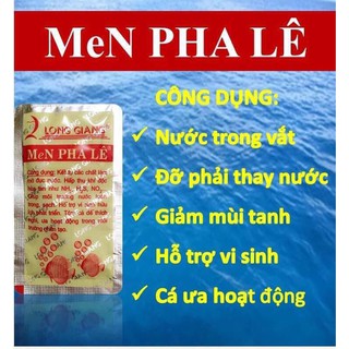 2 gói Men vi sinh Pha Lê làm trong nước bể cá