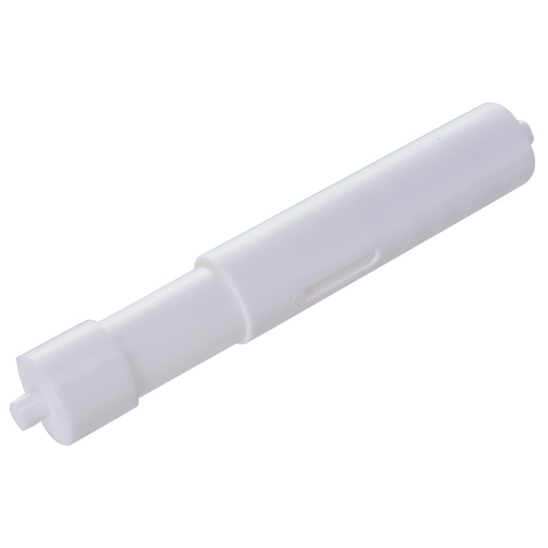 newhopetree White Plastic Replacement Toilet Roll Holder Roller Spindle Spring